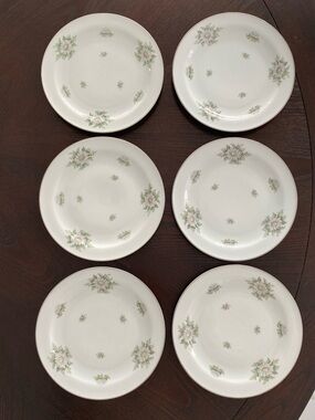 Silver Thistle Salad Plates Franconia-Krautheim Adelburg Bavaria Germany